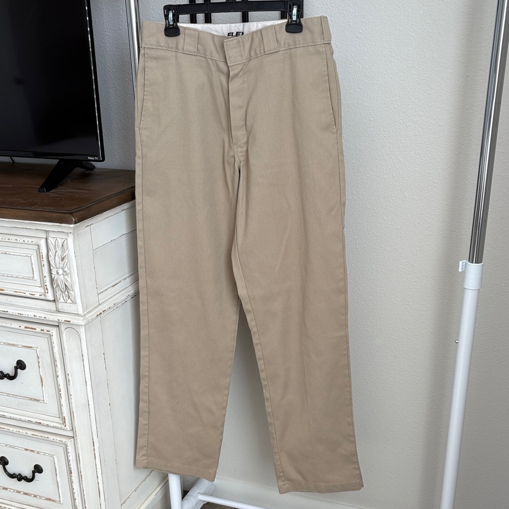 Dickies Men's Beige Pants - Classic Straight Fit